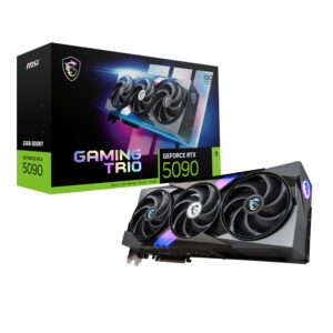 MSI RTX5090GAMINGTRIOOC32GB wr 01a MSI GeForce RTX 5090 GAMING TRIO OC 32G Graphics Card