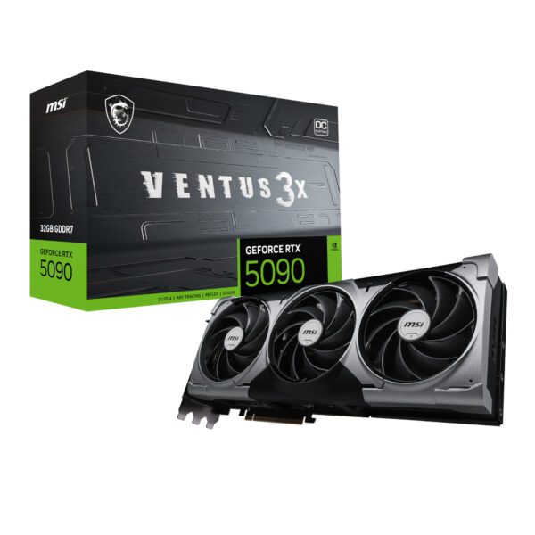 MSI RTX5090VENTUS3XOC32GB wr 01a MSI GeForce RTX 5090 VENTUS 3X OC 32G Graphics Card
