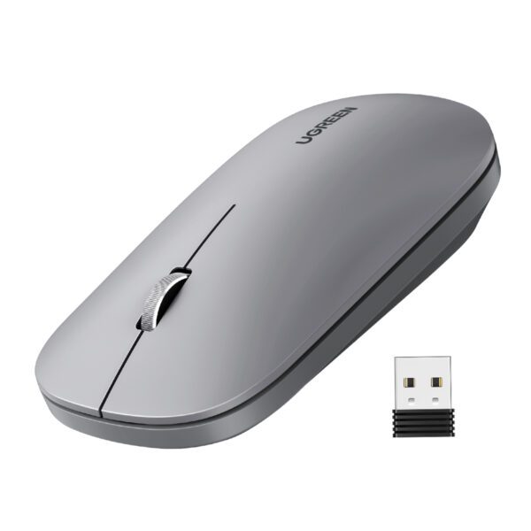 MU001-90373 UGreen-Portable-2.4GHz-Wireless-Mouse-Grey wr 01a UGREEN Portable 2.4GHz Wireless Mouse - Grey