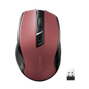 MU006-25752 UGreen-MU006-2.4GHz-Wireless-Optical-Mouse-Red wr 01 UGREEN MU006 2.4GHz Wireless Optical Mouse - Red