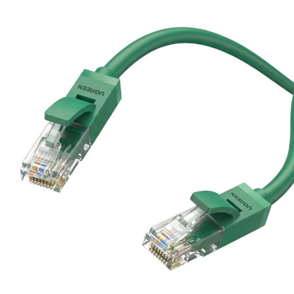 NW102-80833 -UGREEN-Cat6-RJ45-Gigabit-Ethernet-Cable-Grn 01-2 UGREEN RJ45 CAT6 1m LAN Network Cable – (1Gbps, 250MHz) – Green