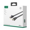 NW102-wr-03 UGREEN NW102 Cat6 U/UTP Flat Ethernet Cable 3m - Black