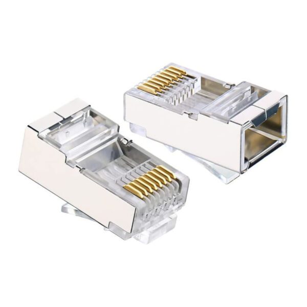 NW111-20333 UGreen-RJ45-Cat6-Shield-Connector-Plugs wr 01 UGREEN CAT6 FTP RJ45 Modular Plugs 10 Pack