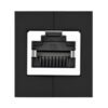 NW114-20311-wr-03a UGREEN RJ45 1Gbps Ethernet Cable Extender Adapter - Black