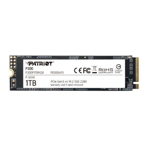 P300P1TBM28 wr 01 Patriot P300 1TB M.2 PCIe NVMe SSD