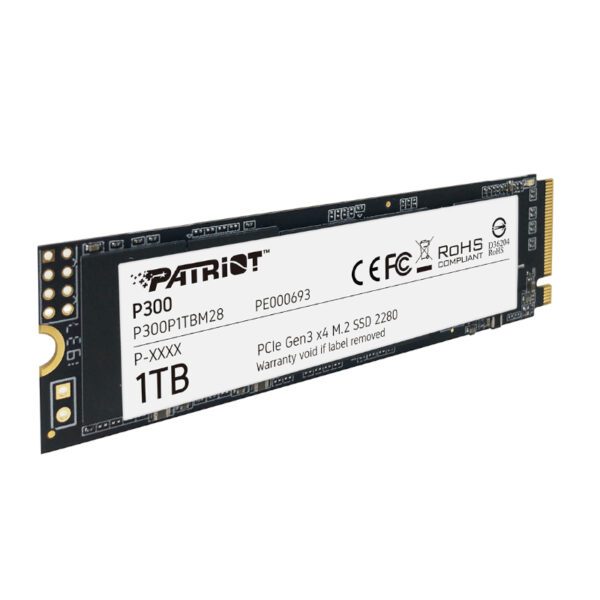 P300P1TBM28 wr 02 Patriot P300 1TB M.2 PCIe NVMe SSD