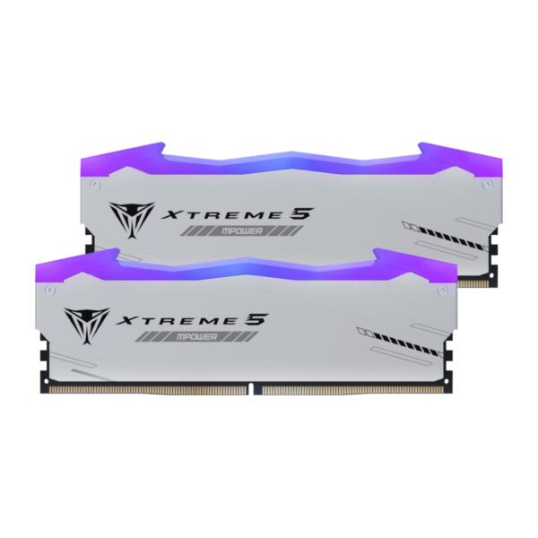 PATRIOT PVXR532G60C30KM wr 01a Patriot Viper Xtreme 5 RGB MPower 32GB 6000MHz DDR5 Desktop Gaming Memory Kit - Silver