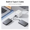 UGREEN 10000mAh 20W Power Bank with Built-in Cable