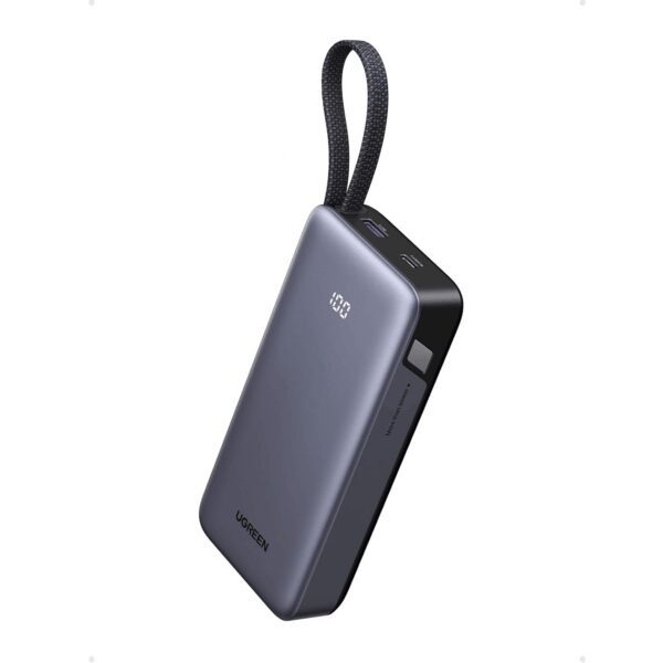 PB537-95178B UGREEN Nexode Power Bank 20000mAh 55W wi wr 01 UGREEN Nexode Power Bank 20000mAh 55W with built-in USB Type-C Cable
