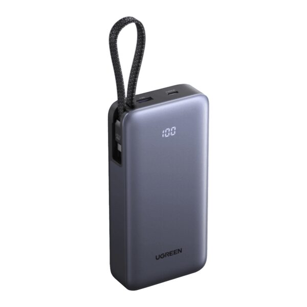 PB537-95178B UGREEN Nexode Power Bank 20000mAh 55W wi wr 02 UGREEN Nexode Power Bank 20000mAh 55W with built-in USB Type-C Cable