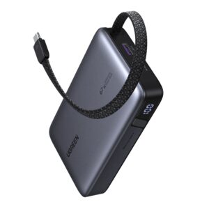 UGREEN 20000mAh 67W Nexode Power Bank with Built-in Cable