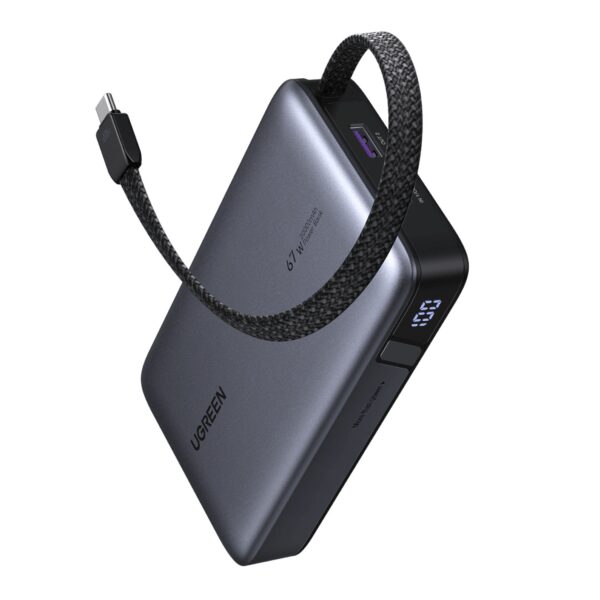 PB550-85166B UGREEN 20000mAh 67W Nexode Power Bank wi wr 01 UGREEN 20000mAh 67W Nexode Power Bank with Built-in Cable