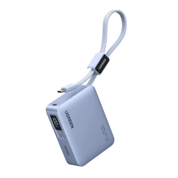 PB584-75173B UGreen Nexode Power Bank 10000mAh 30W wi wr 02 UGreen Nexode 10000mAh 30W Power Bank with Built-in USB Type-C Cable