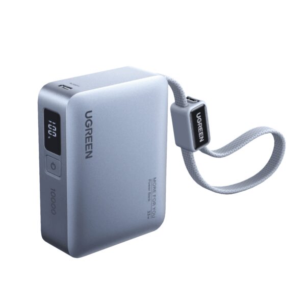 PB584-75173B UGreen Nexode Power Bank 10000mAh 30W wi wr 03 UGreen Nexode 10000mAh 30W Power Bank with Built-in USB Type-C Cable