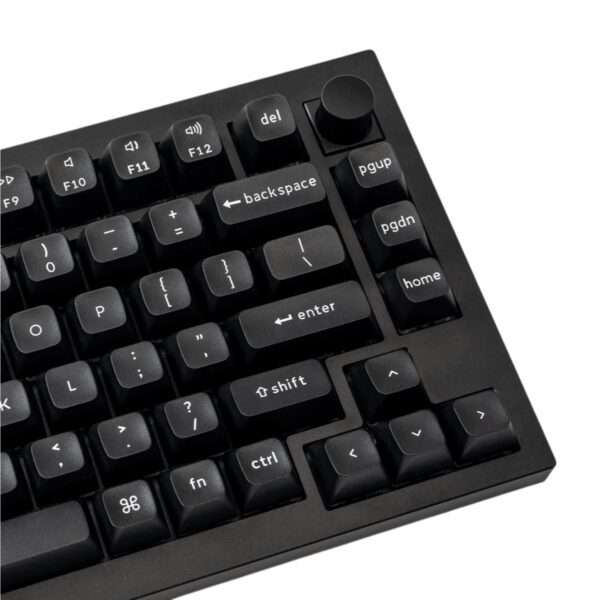 PBT-03 Keychron double Shot KSA PBTFull Keycap wr 03 Keychron double Shot KSA PBTFull Keycap Set - White On Black