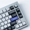 Keychron Double Shot KSA PBT Keycap Set - Dark Grey/White Smoke