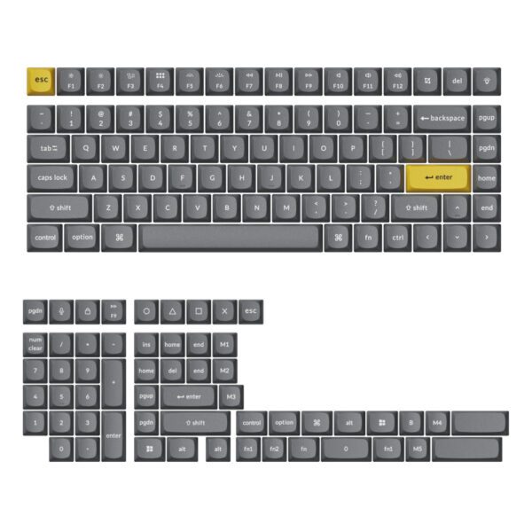 PBT-56 wr 01a Keychron Double Shot PBT OSA Full Keycap Set – Dark Grey