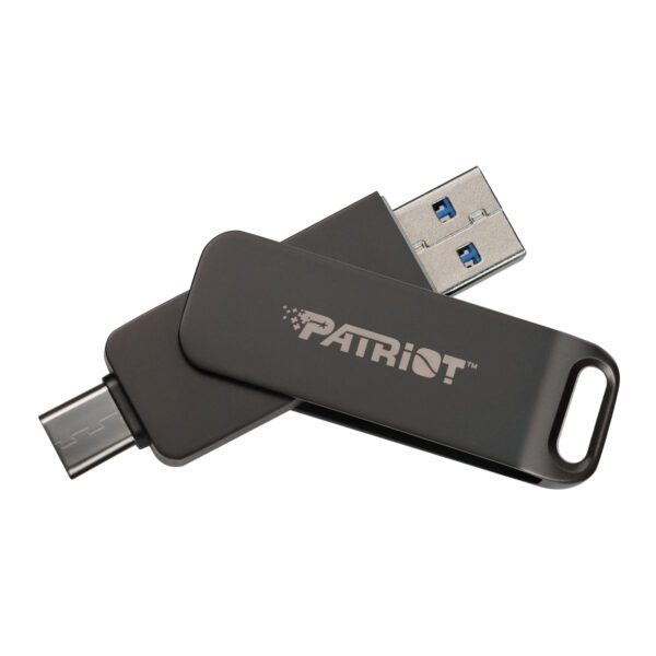 Patriot Rage R550 256GB USB3.2 Swing Type A to Type-C Flash Drive