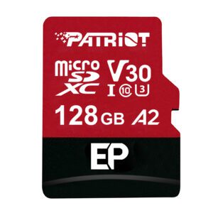 PEF128GEP32MCX Patriot-EP-Series-128GB-MICRO-SDXC-V30-A2 wr 01 Patriot EP Series 128GB MICRO SDXC V30 A2 (w/o Adaptor)