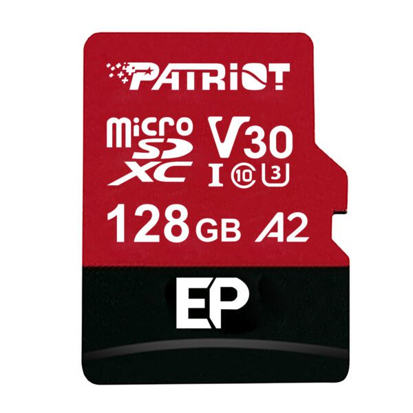 Patriot EP Series 128GB MICRO SDXC V30 A2 (w/o Adaptor)