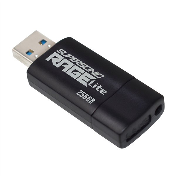 PEF256GRLB32U wr 04 Patriot Rage Lite 256GB USB3.2 Flash Drive - Black