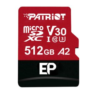 PEF512GEP32MCX Patriot-EP-V30-A2-512GB-Micro-SDHC-Without-Adapter wr 01 Patriot EP V30 A2 512GB Micro SDXC Memory Card (Without Adapter)