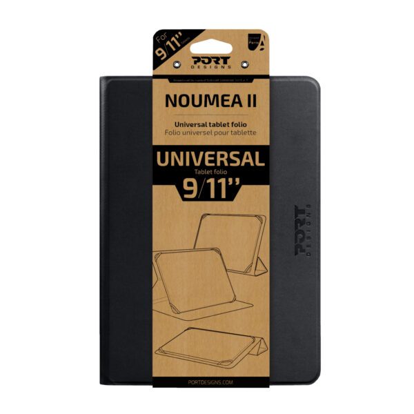 PORT 201319 wr 02a Port Designs Noumea II Universal 9/11" Tablet Folio – Black