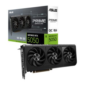 PRIME-RTX5050-O8G ASUS-Prime-GeForce-RTX™-5050-8GB-GDDR6-OC-Edition-Graphics-Card wr 01 ASUS Nvidia GeForce RTX 5050 Prime OC 8GB GDDR6 Graphics Card