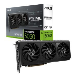 PRIME-RTX5060-O8G-WR-01 ASUS PRIME GeForce RTX 5060 OC 8GB GDDR7 GPU – SFF-Ready Graphics Card