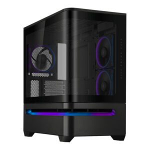 PRIMEAP202TGARGB ASUS-Prime-AP202-ARGB-Micro-ATX-Gaming-Chassis-Black wr 01 Asus Prime AP202 ARGB Curved Tempered Glass Micro-ATX Chassis – Black