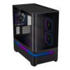 Asus Prime AP202 ARGB Curved Tempered Glass Micro-ATX Chassis – Black
