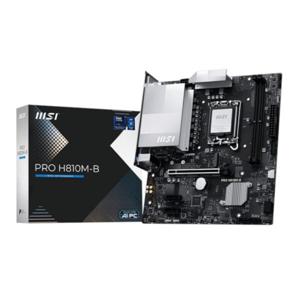 PROH810M-B MSI-H810M-B-PRO-LGA1851-M-ATX-2X-DDR5 wr 01 MSI H810M-B PRO LGA1851 M-ATX DDR5 Motherboard