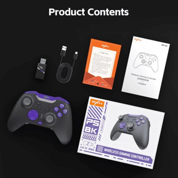 PXN-P5 8K PXN P5 8K Wireless Gaming Controller - B wr 07 PXN P5 8K Wireless Gaming Controller - Black (PC/Switch/Android/iOS)