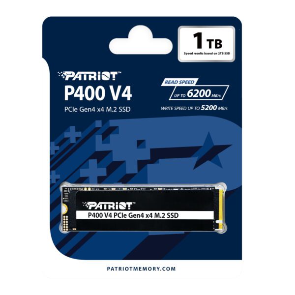 Patriot P400 V4 PCIe Gen4 x4 1TB M.2 2280 NVMe SSD