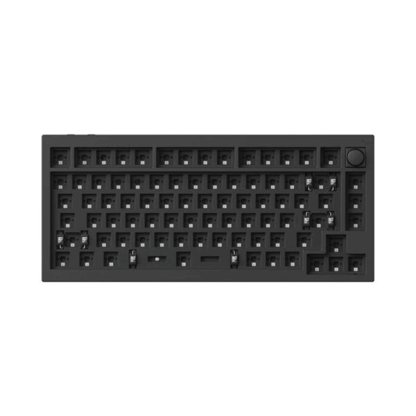 Q1H-M1-wr-02 Keychron Q1H-M1 QMK Wireless Custom Keyboard - Black
