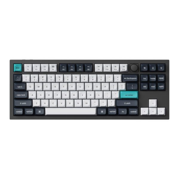 Q3M-M1 Keychron-Q3-Max-80-Full-Assembled-Knob-Hot-Swappable-Gateron-RGB-Wireless-Keyboard-Jupiter-Red-Switches-Black wr 02 Keychron Q3 Max 80% Full Assembled Knob Red Switch Hot-Swap Gateron Jupiter RGB Wireless Keyboard - Black