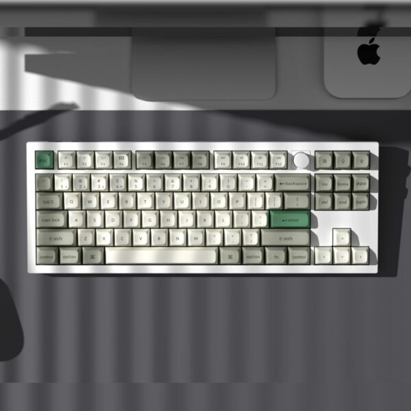 Q3M-P1 Keychron Q3 Max 80 Full Assembled Knob R wr 02 Keychron Q3 Max 80% Full Assembled Knob Red Switch Hot-Swap Gateron Jupiter RGB Wireless Keyboard - Shell White