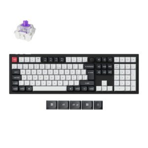 Q6H-M1 Keychron-Q6-HE-QMK-Full-size-Wireless-Custom-Mechanical-Keyboard-Nebula-Switch-–-Carbon-Black wr 01a Keychron Q6 HE QMK Full-size Wireless Custom Mechanical Keyboard (Nebula Switch) – Carbon Black