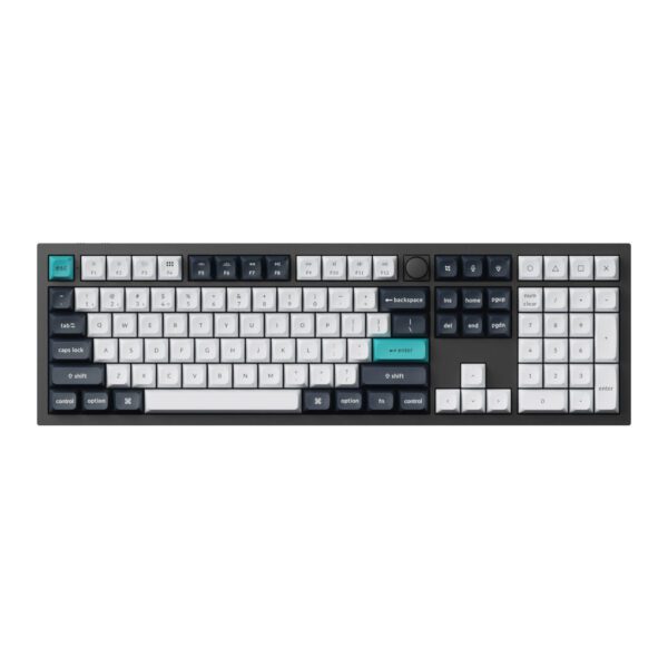 Q6M-M1 Keychron-Q6-Max-QMK-VIA-Wireless-Mechanical-Keyboard-Red-Switches wr 02a Keychron Q6 Max 100% Full Assembled Knob Red Switch Hot-Swap Gateron Jupiter RGB Wireless Keyboard - Black