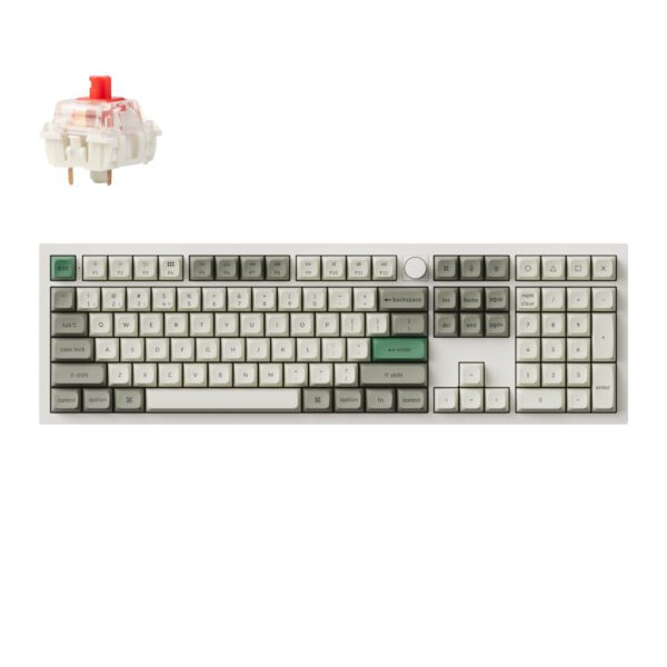 Q6M-P1 Keychron-Q6-Max-QMK-VIA-Wireless-Custom-Mechanical-Keyboard-KSA-Gateron-Red-Jupiter-Switches-Shell-White wr 01 Keychron Q6 Max QMK/VIA Wireless Custom Mechanical Keyboard KSA Gateron Red Jupiter Switches - Shell White