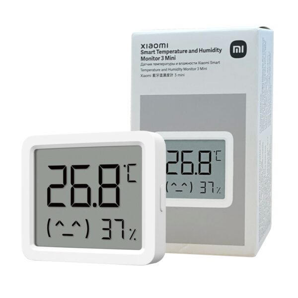 QBH4312GL Xiaomi-Smart-Temperature-and-Humidity-Monitor-3-Mini-White wr 01a Xiaomi Smart Temperature and Humidity Monitor 3 Mini