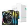 DeepCool FL12R SE 3-in-1 ARGB 120mm PWM 3 Fan Pack - Black