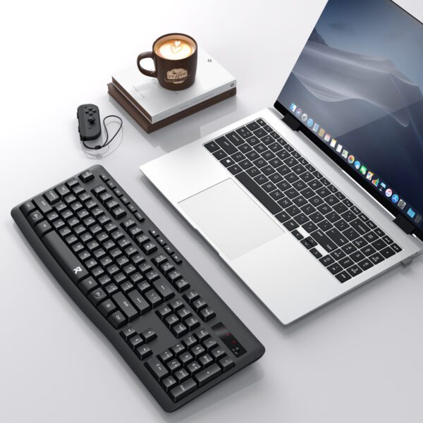 RD-BK-7367 Redragon-BK-7367-Full-size-Ergonomic-Wireless-Membrane-Office-Keyboard-Black wr 05a Redragon BK-7367 Full-size Ergonomic Wireless Membrane Office Keyboard - Black