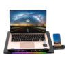 REDRAGON Dual USB 5 Fan RGB Gaming Notebook Stand