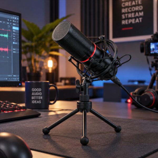 RD-GM300 REDRAGON-BLAZAR-Cardioid-USB-Gaming-Mic-and-Tripod-–-Black wr 06 REDRAGON BLAZAR Cardioid USB Gaming Mic and Tripod - Black