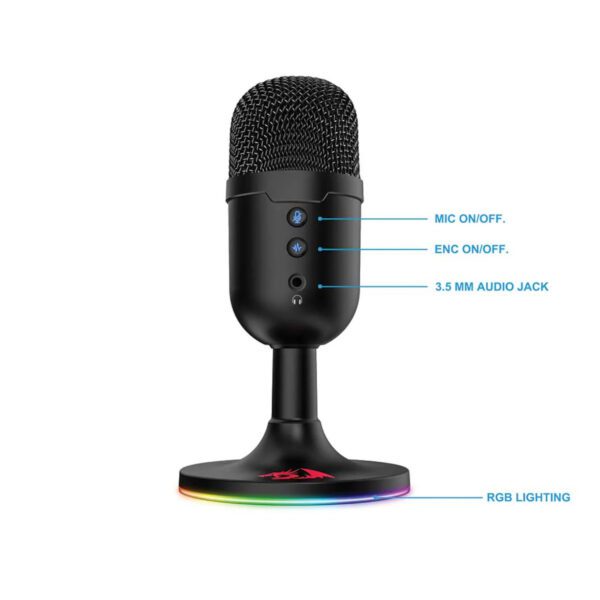 Redragon GM303 PULSAR Gaming Stream Microphone - Black