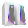 Redragon GS20W ANVIL 3W 2.0 RGB Stereo Desktop PC Speakers - White