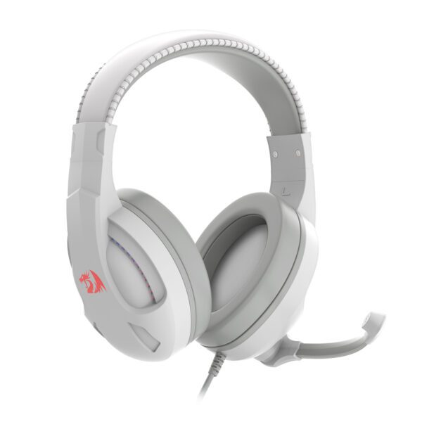Redragon H211 CRONUS Surround Sound RGB Wired Gaming Headset – White