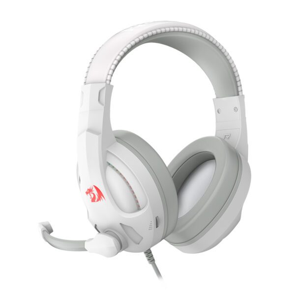 Redragon H211 CRONUS Surround Sound RGB Wired Gaming Headset – White