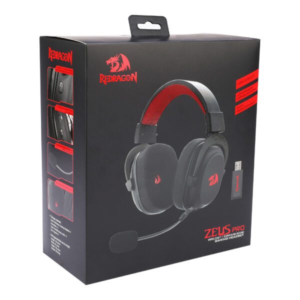 RD-H510-PRO wr 07 Redragon H510 ZEUS PRO 7.1 Surround Sound Wireless Gaming Headset – Black